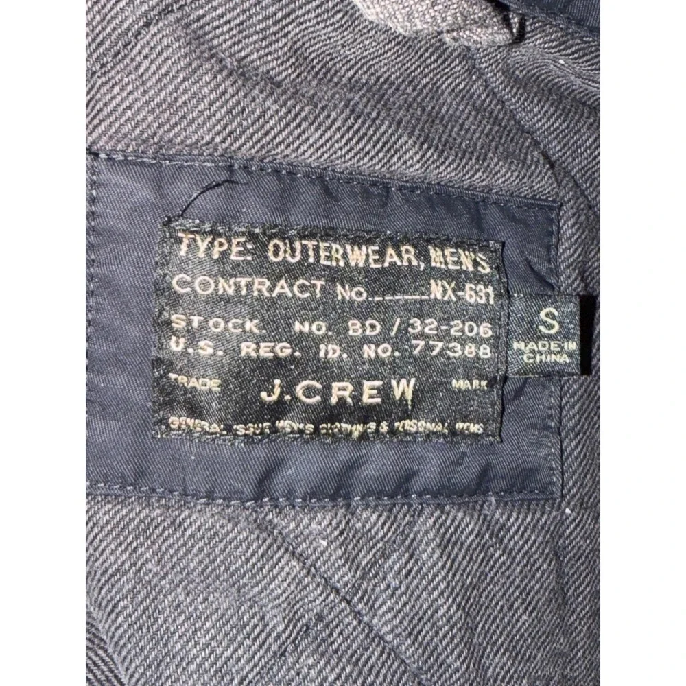 J.Crew Mens‎ Quilted Military Utility Vest Small Navy Blue Gorpcore Versatile